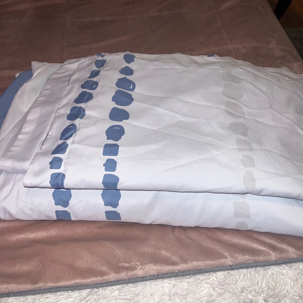 Two King Pillow Cases / 1 Duvet Cover